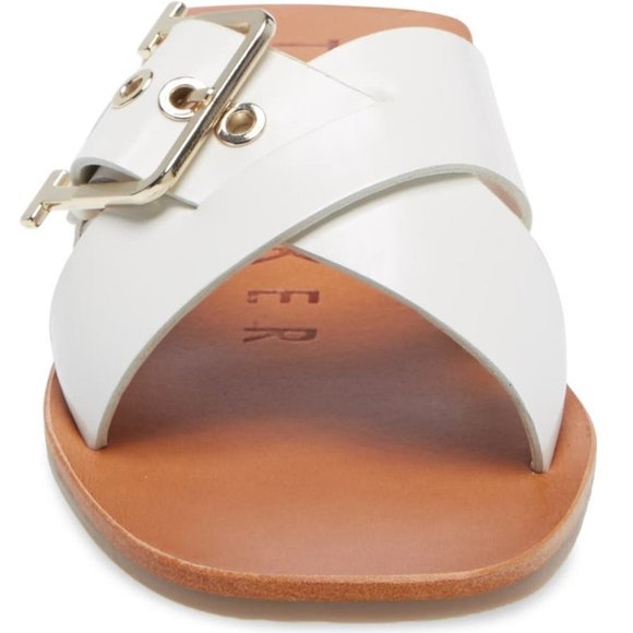 NEW TED BAKER Joseei buckle-embellished leather sandals 6.5 and 7.5 - Picture 4 of 8